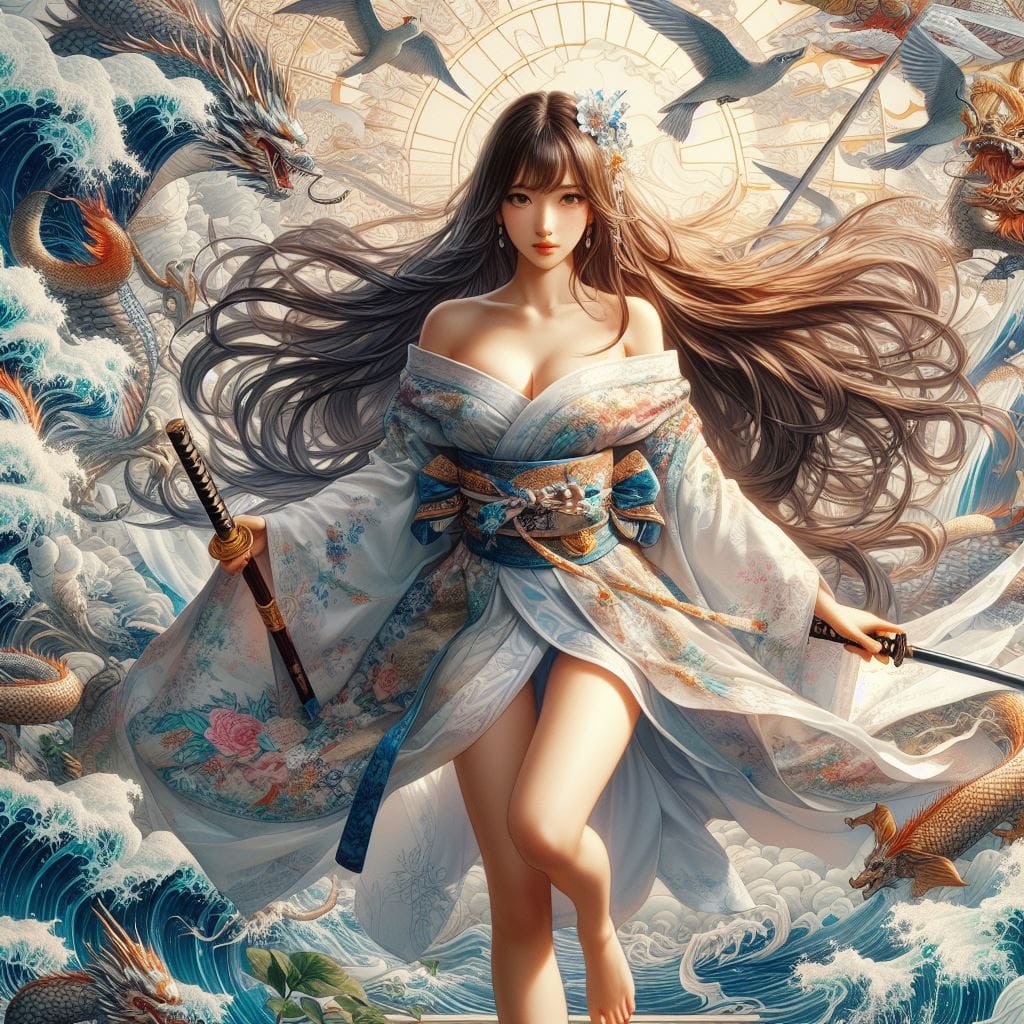 和風女劍客