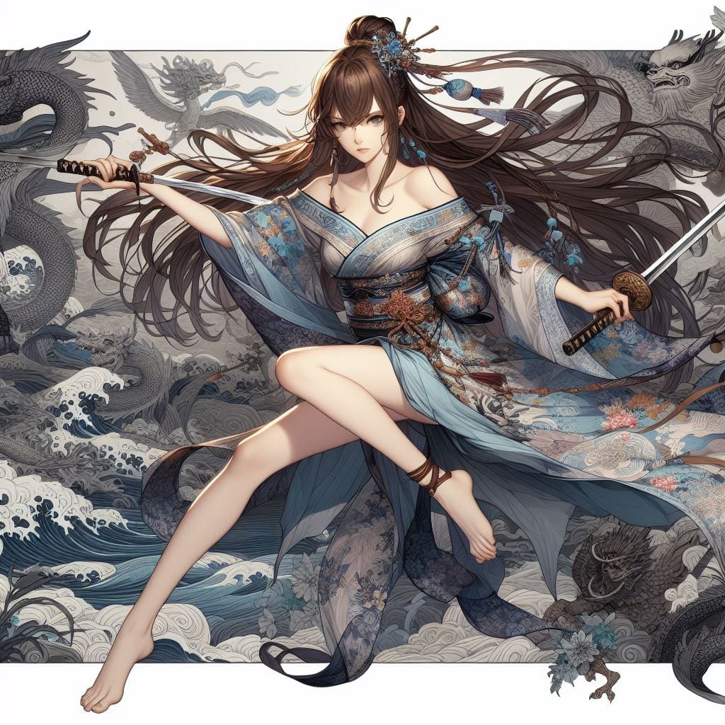 和風女劍客