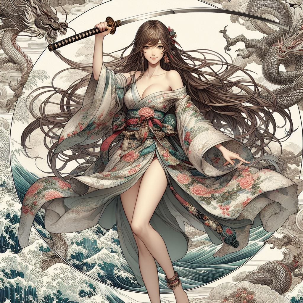 和風女劍客