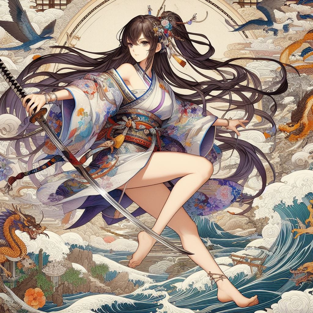 和風女劍客