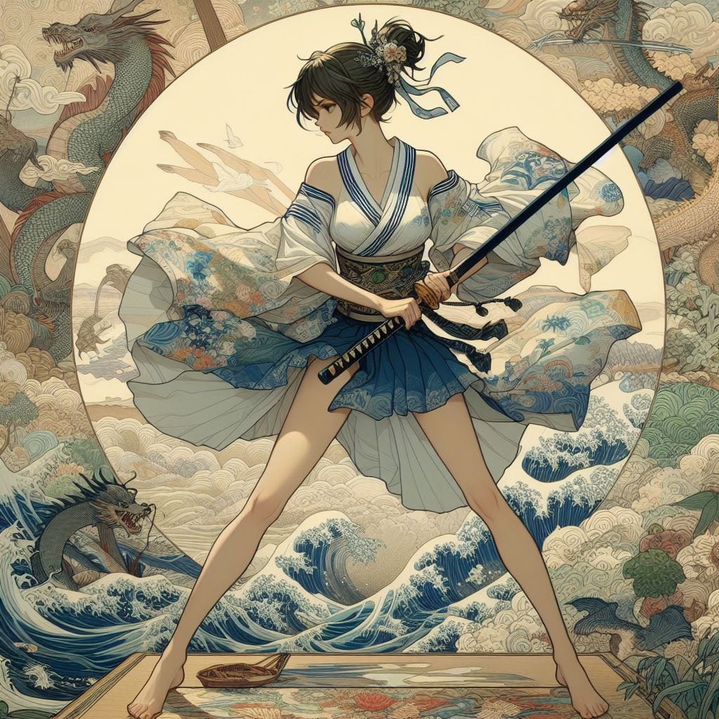 和風女劍客
