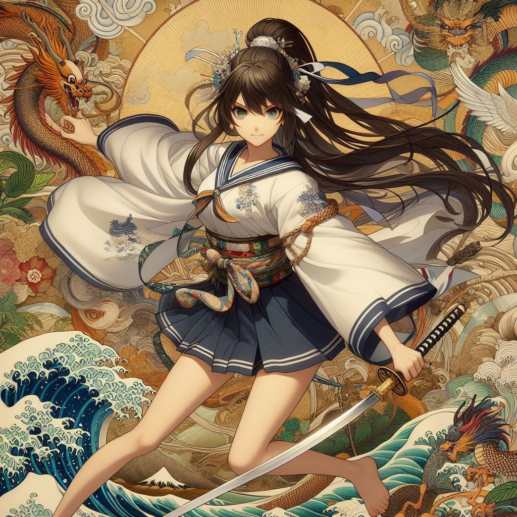 和風女劍客