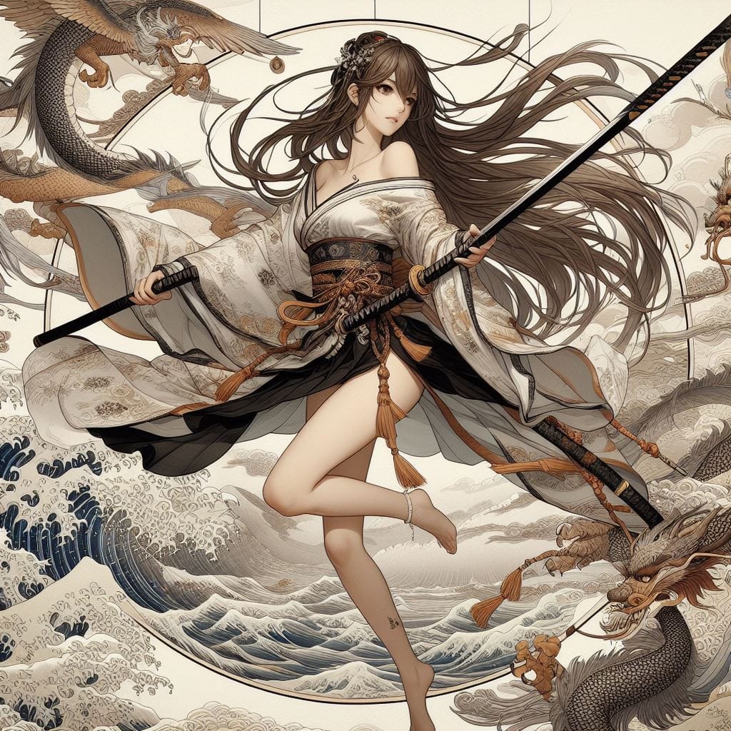 和風女劍客
