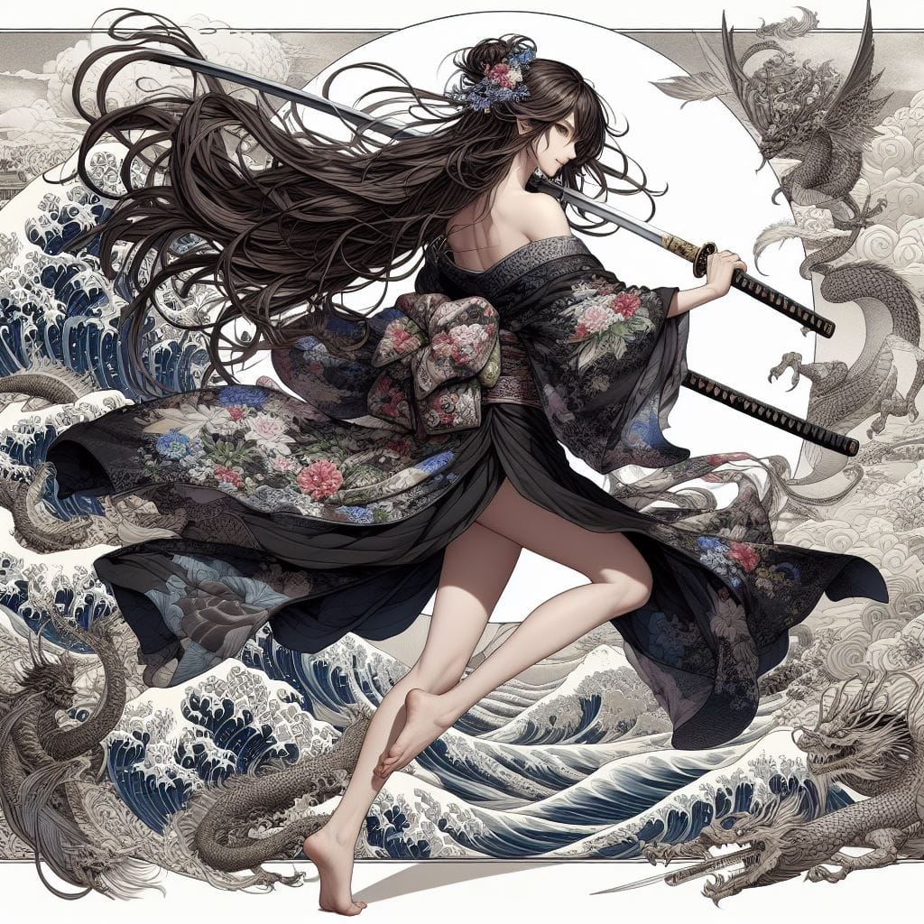和風女劍客