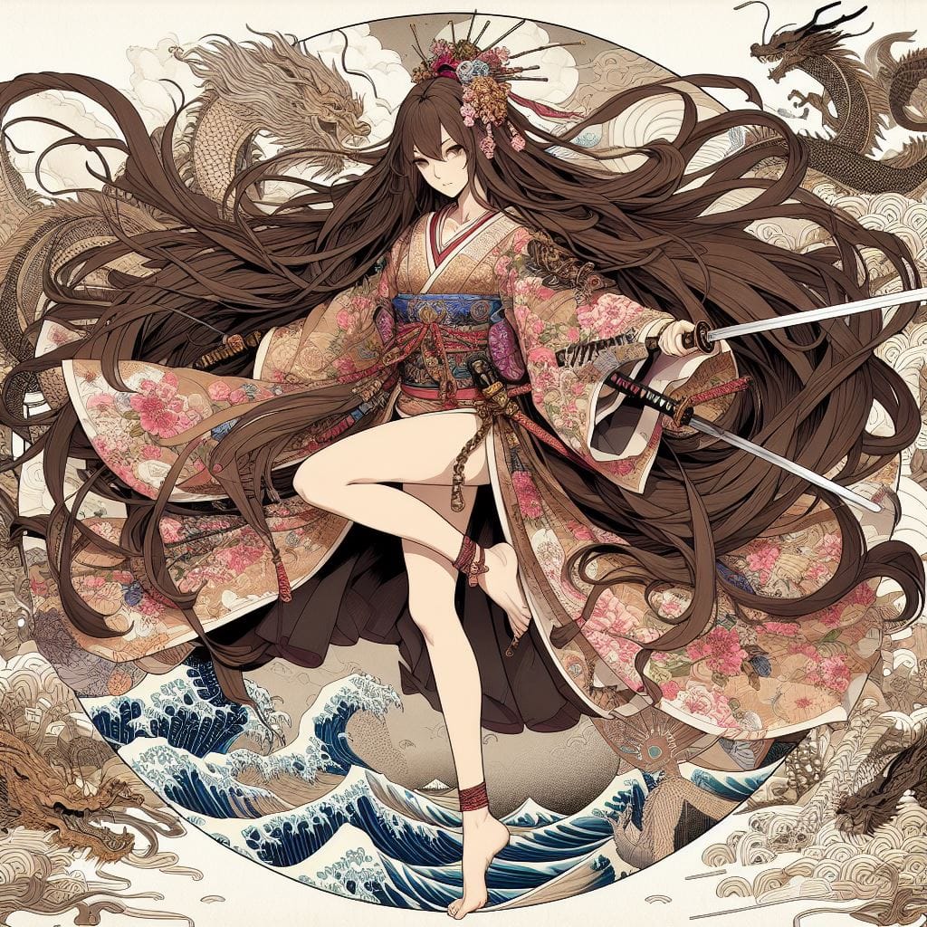 和風女劍客