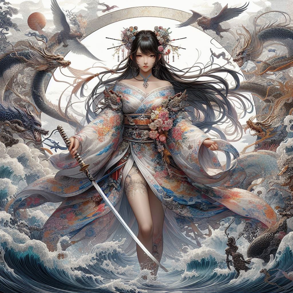 和風女劍客