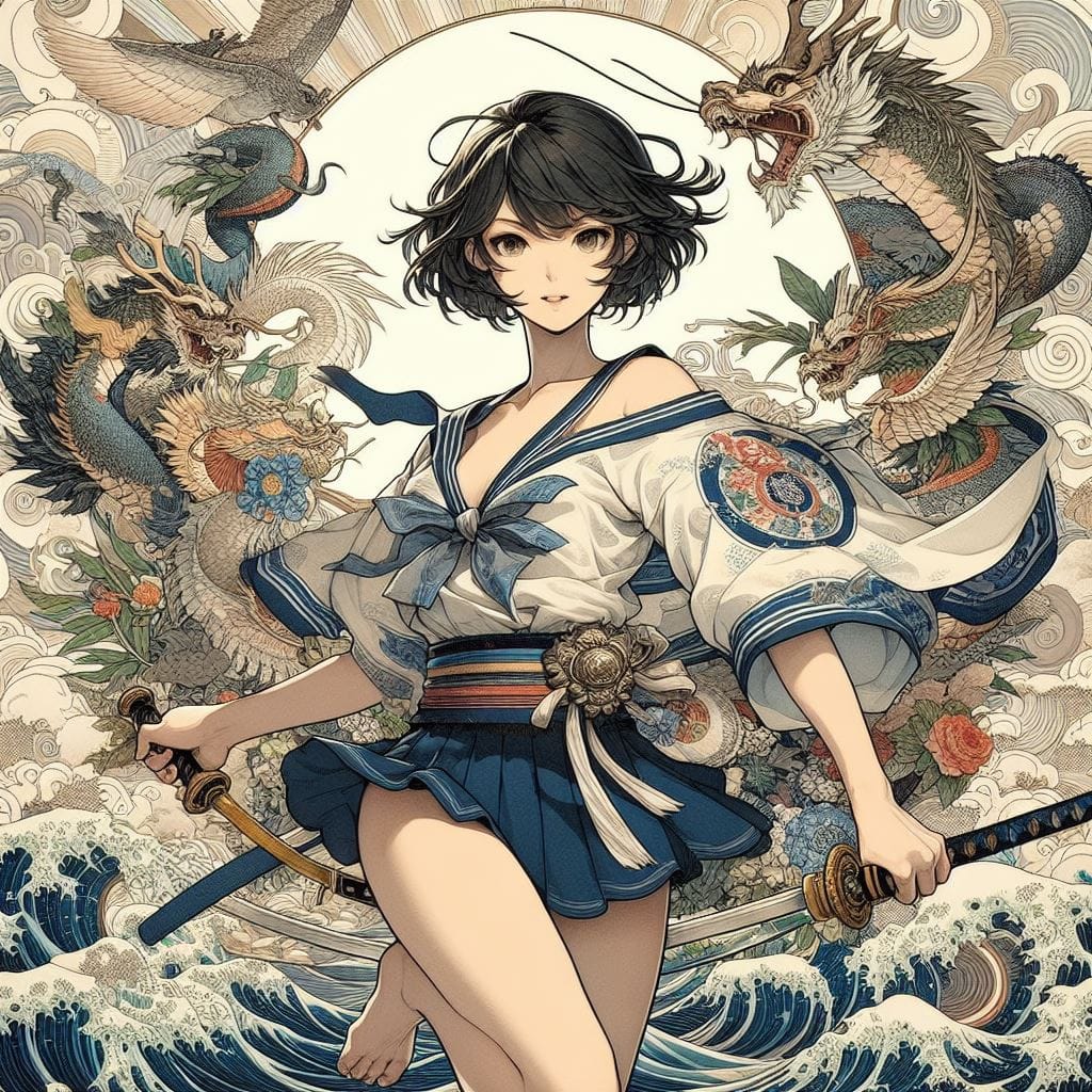 和風女劍客