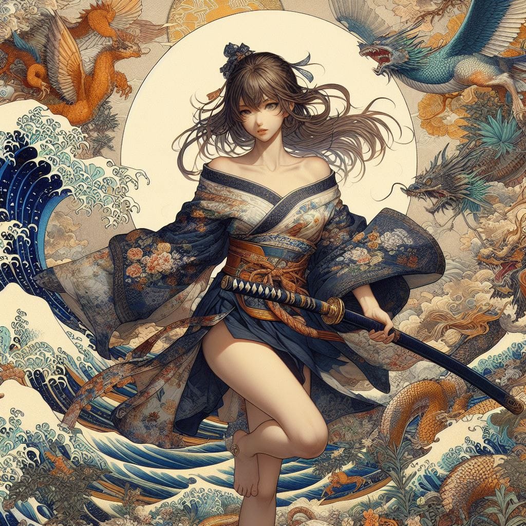 和風女劍客