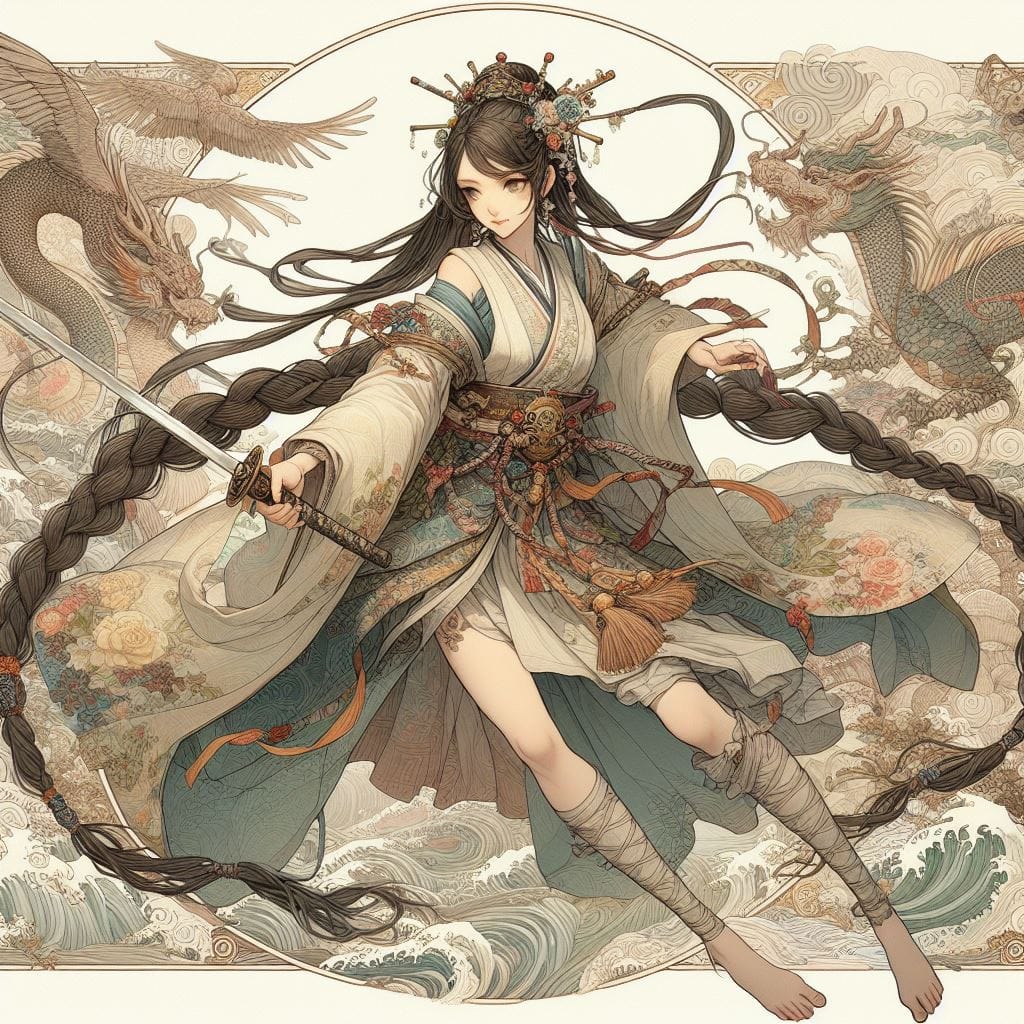 和風女劍客