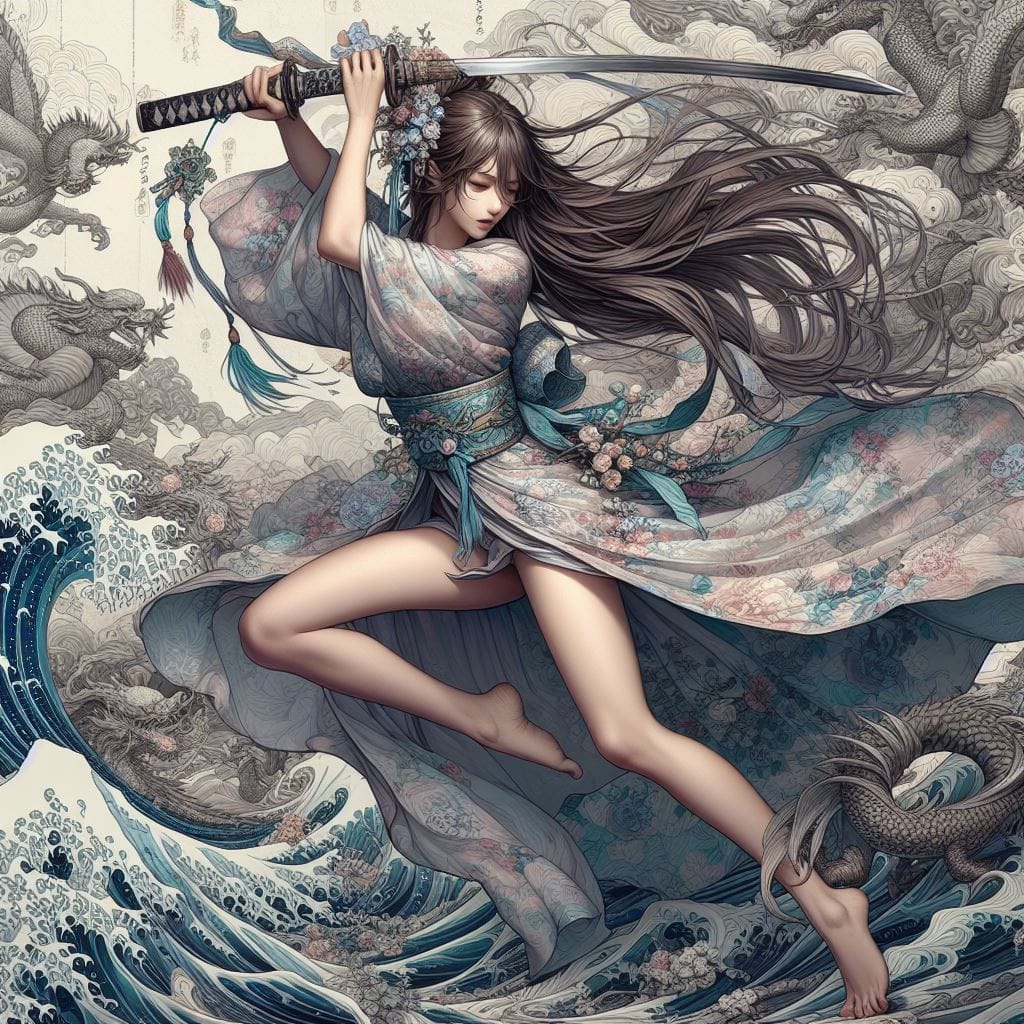和風女劍客