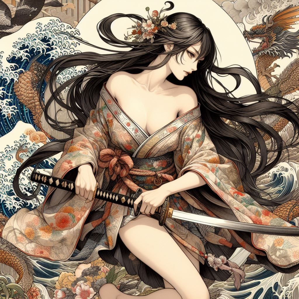 和風女劍客