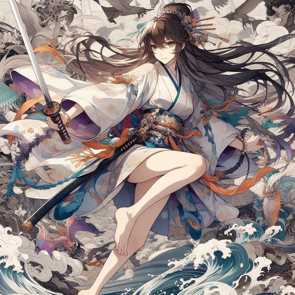 和風女劍客