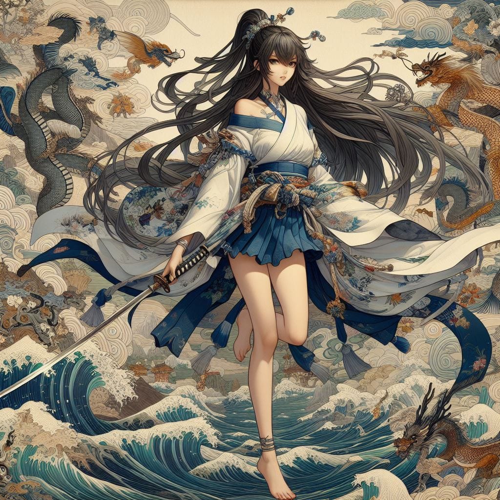 和風女劍客