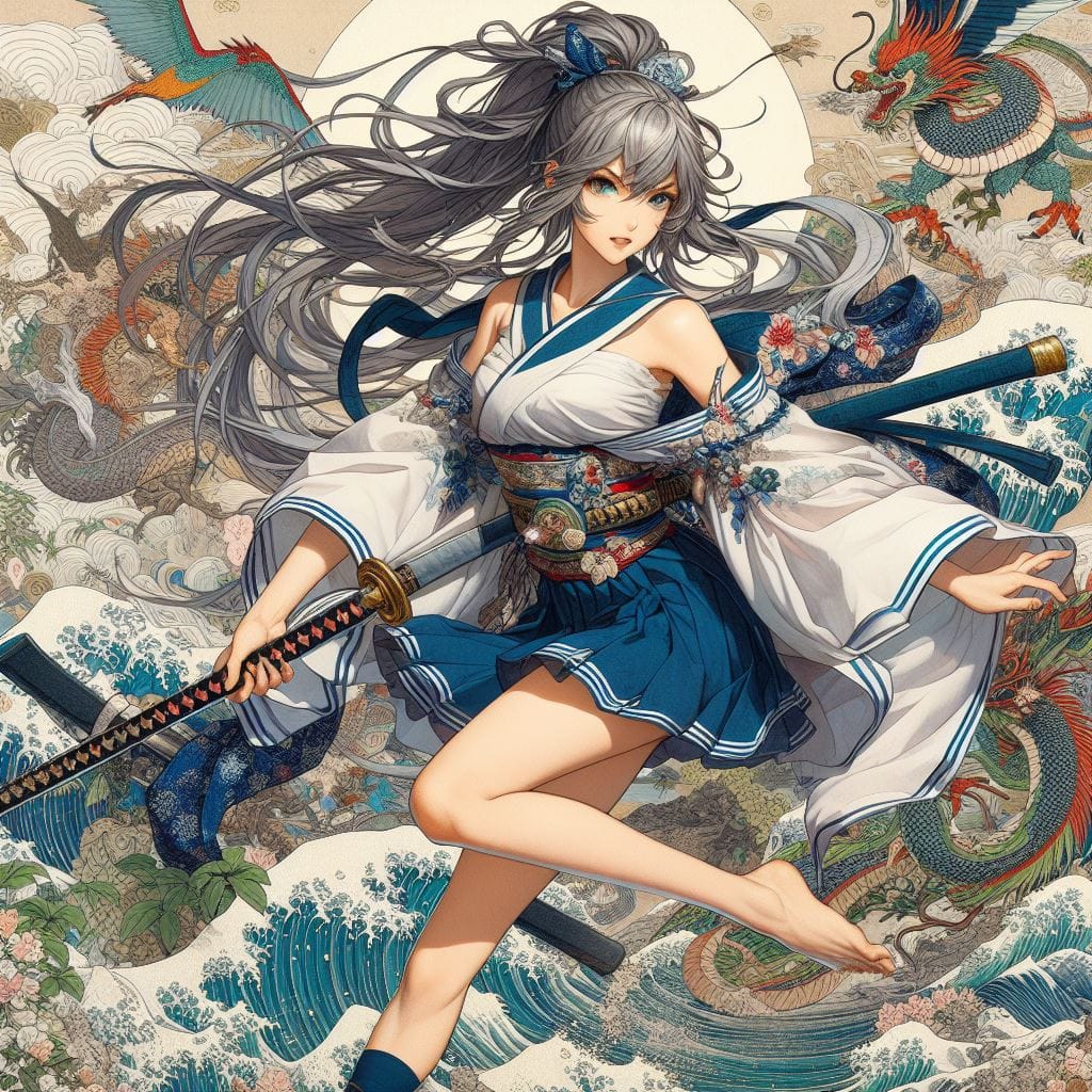 和風女劍客