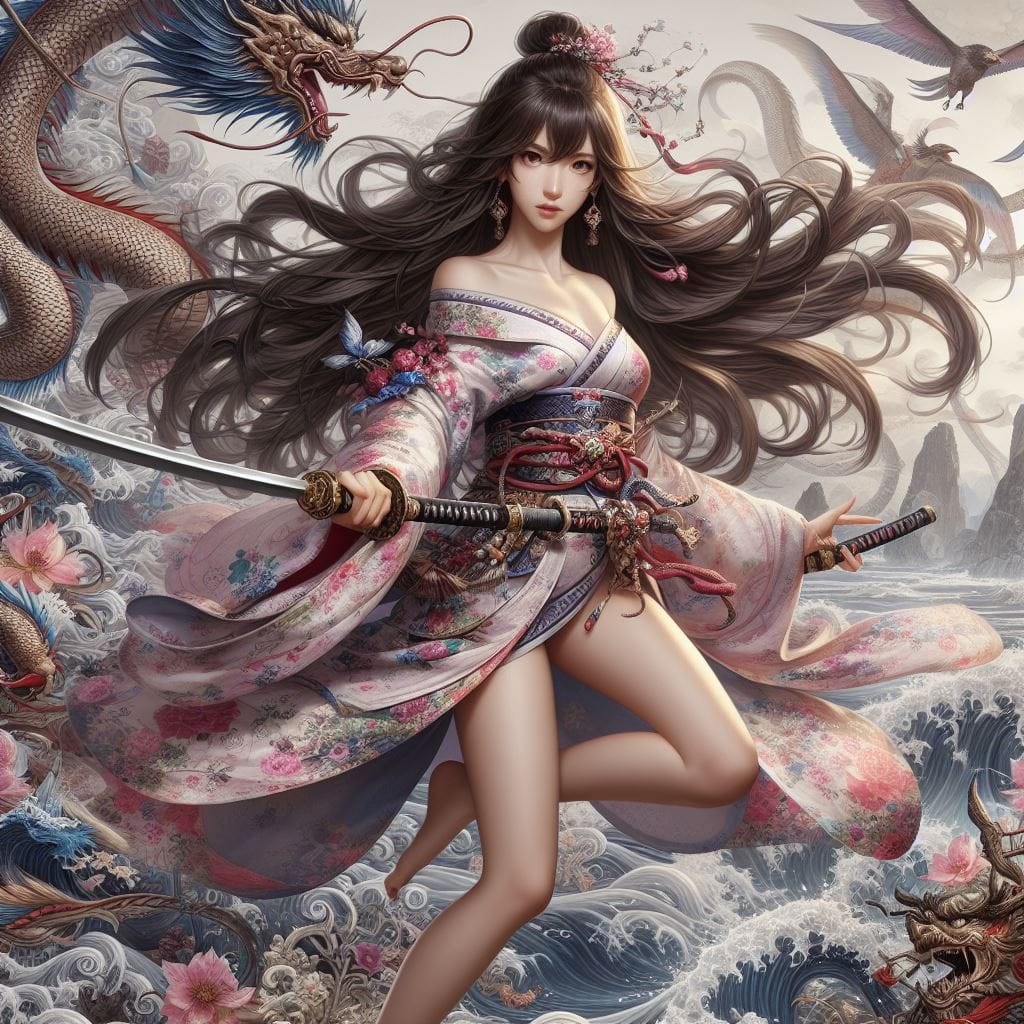 和風女劍客