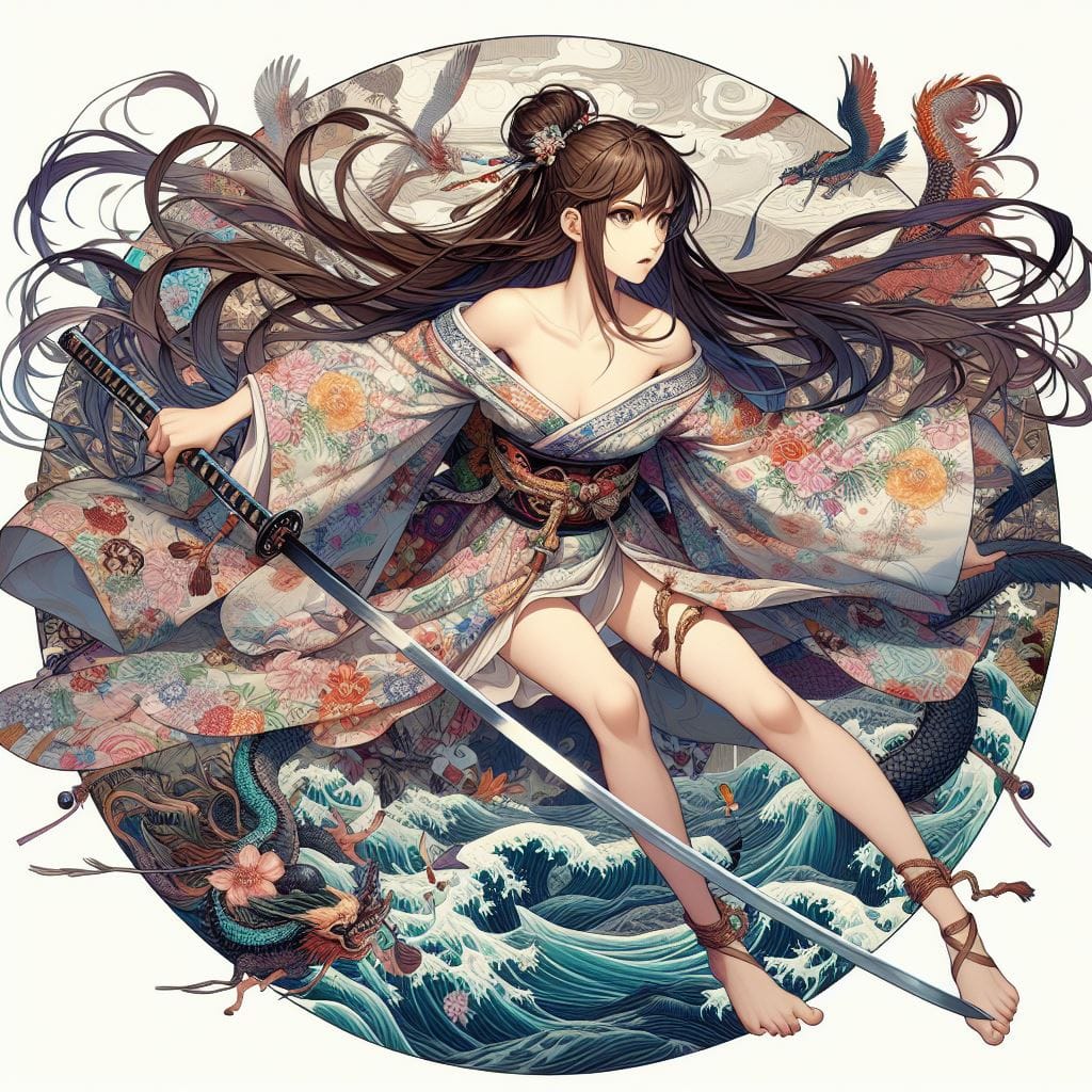 和風女劍客
