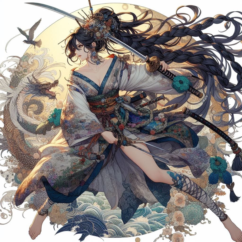 和風女劍客