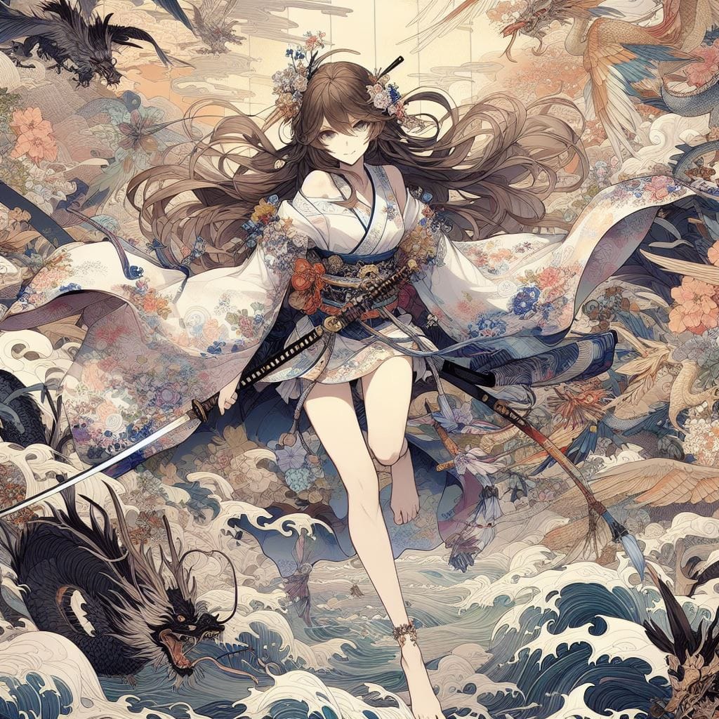 和風女劍客