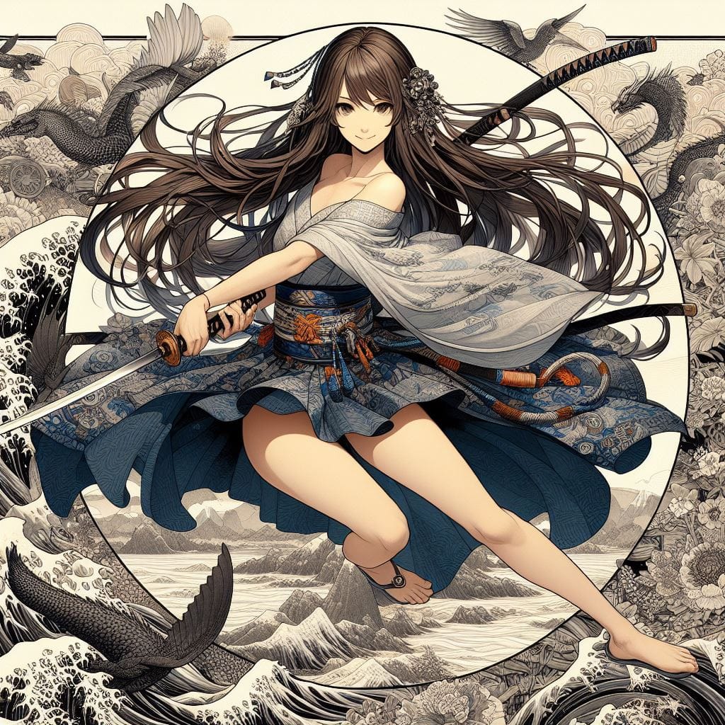 和風女劍客