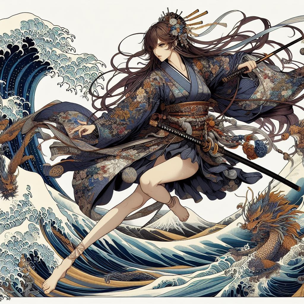 和風女劍客