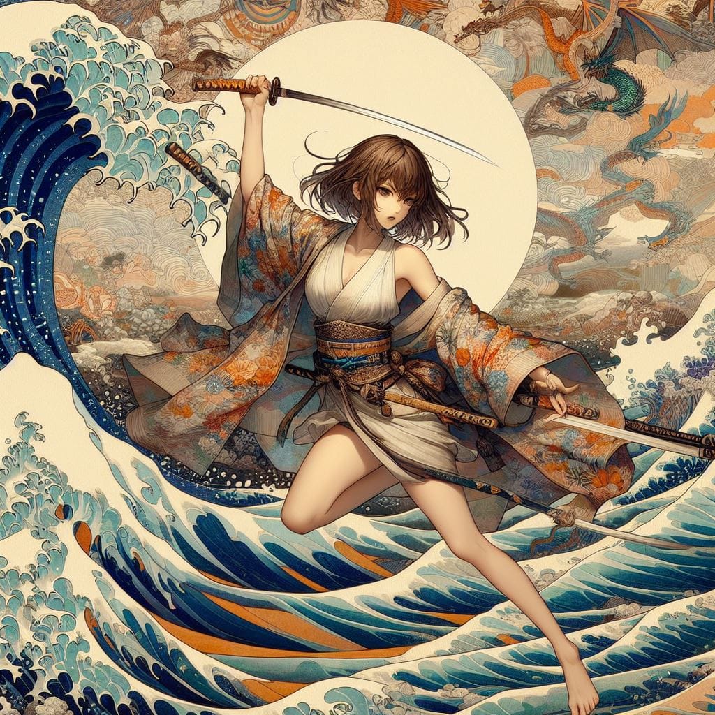 和風女劍客