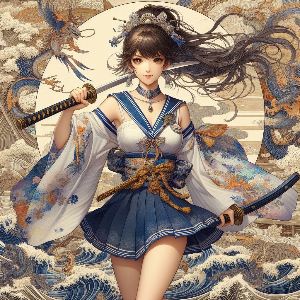 和風女劍客