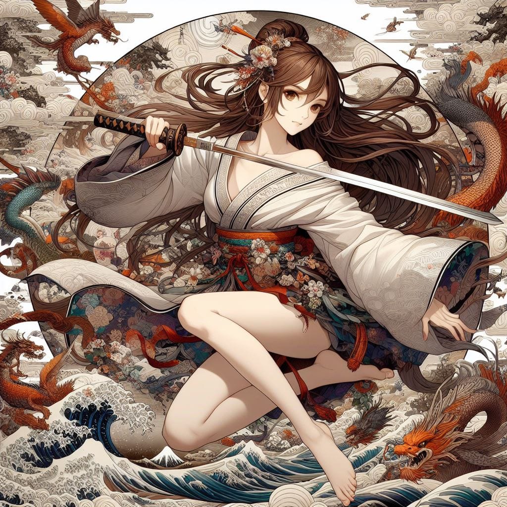 和風女劍客