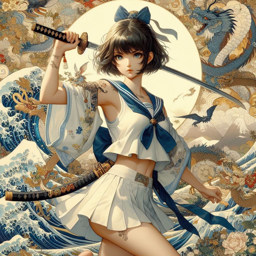 和風女劍客