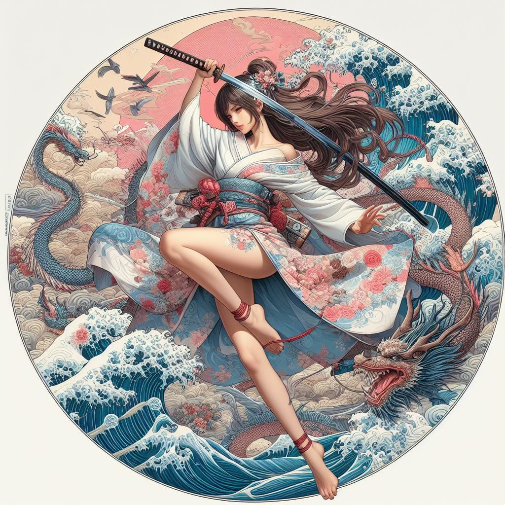 和風女劍客