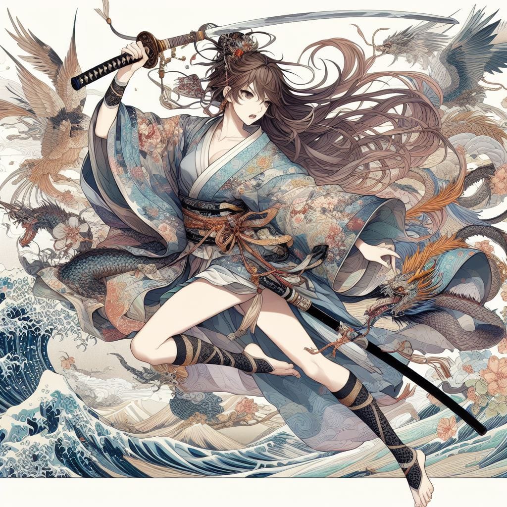和風女劍客