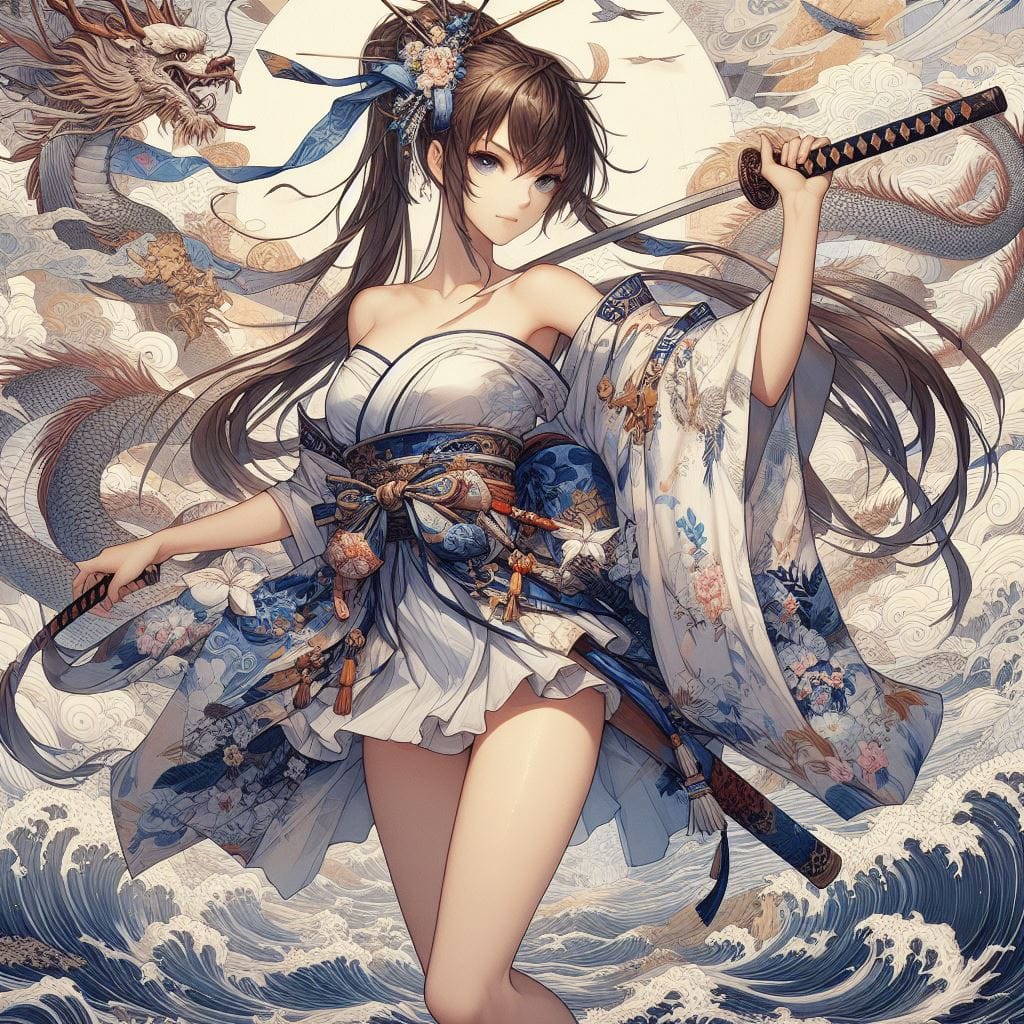 和風女劍客