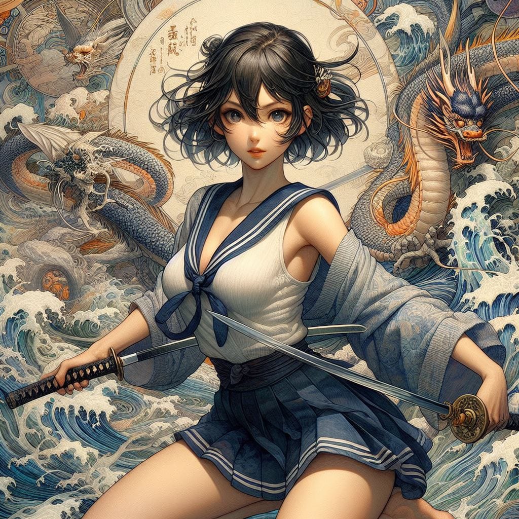 和風女劍客