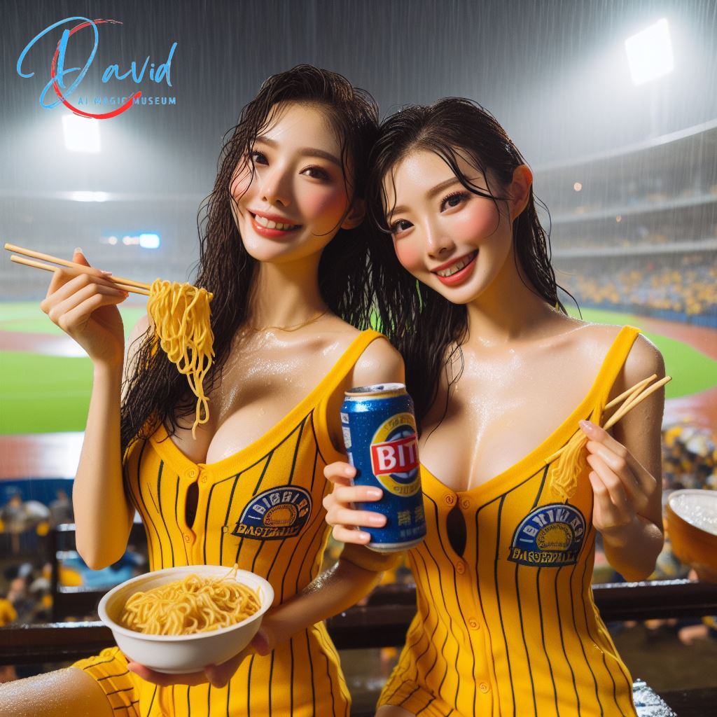 妹子去球場看棒球還接到球