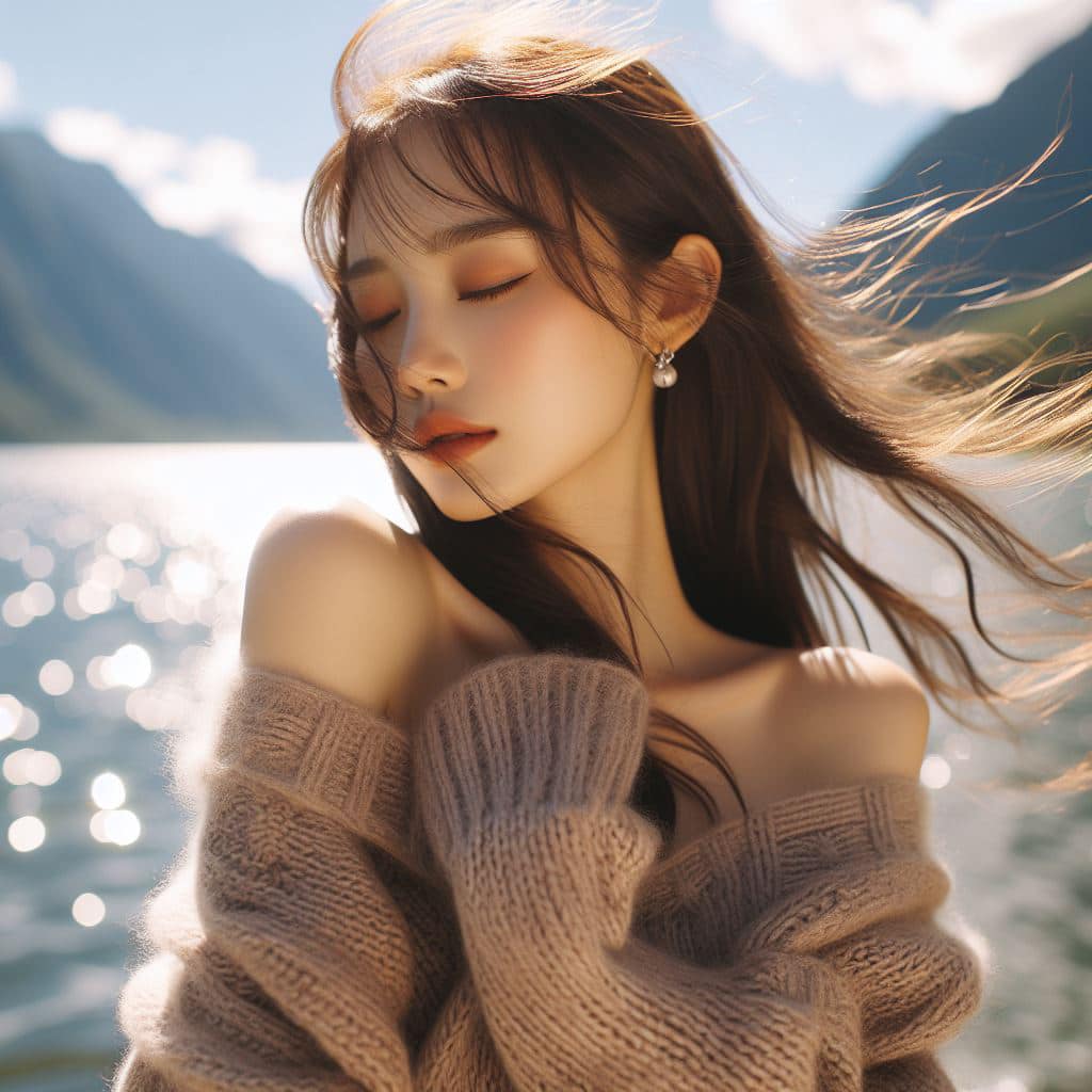 青春的妹子果然好（針織衫風格）