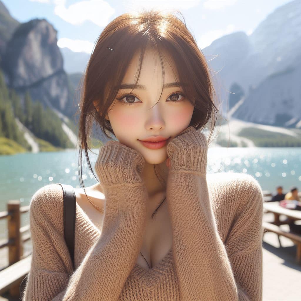 青春的妹子果然好（針織衫風格）