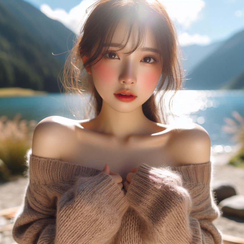 青春的妹子果然好（針織衫風格）