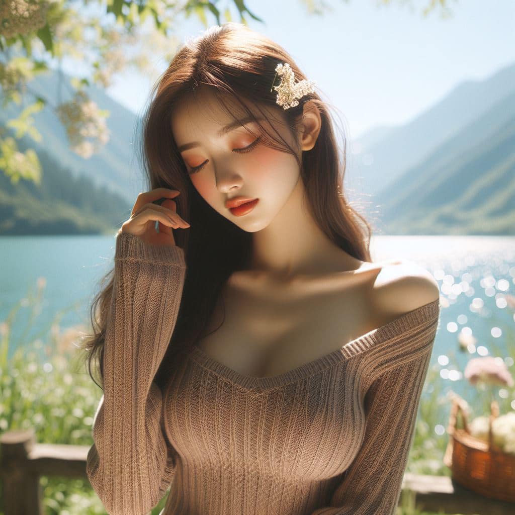 青春的妹子果然好（針織衫風格）