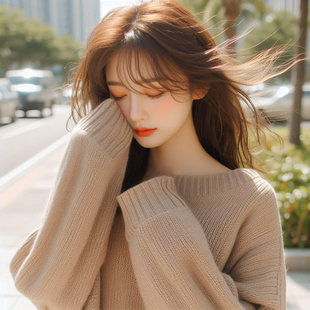 青春的妹子果然好（針織衫風格）