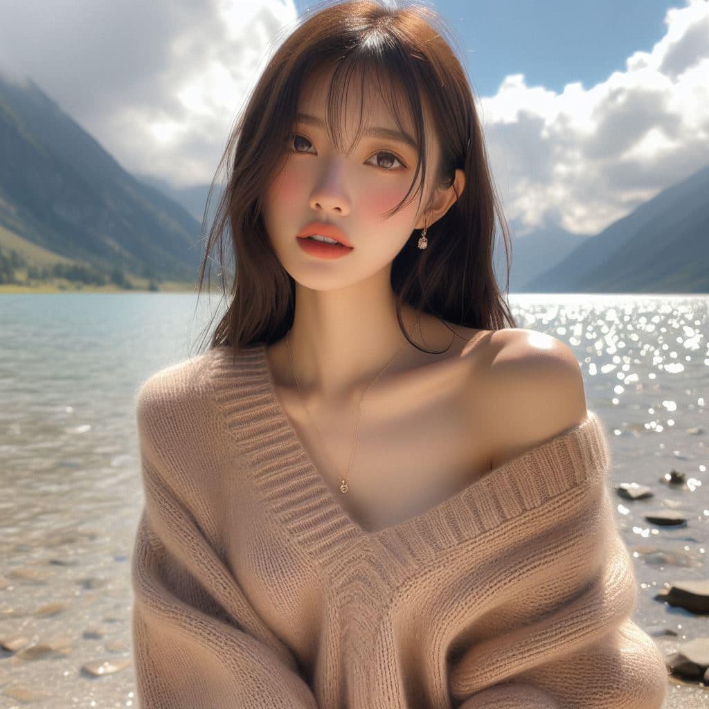 青春的妹子果然好（針織衫風格）