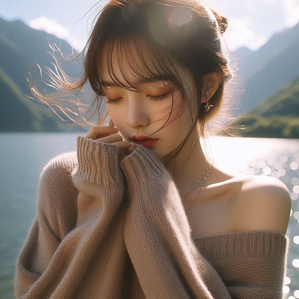 青春的妹子果然好（針織衫風格）