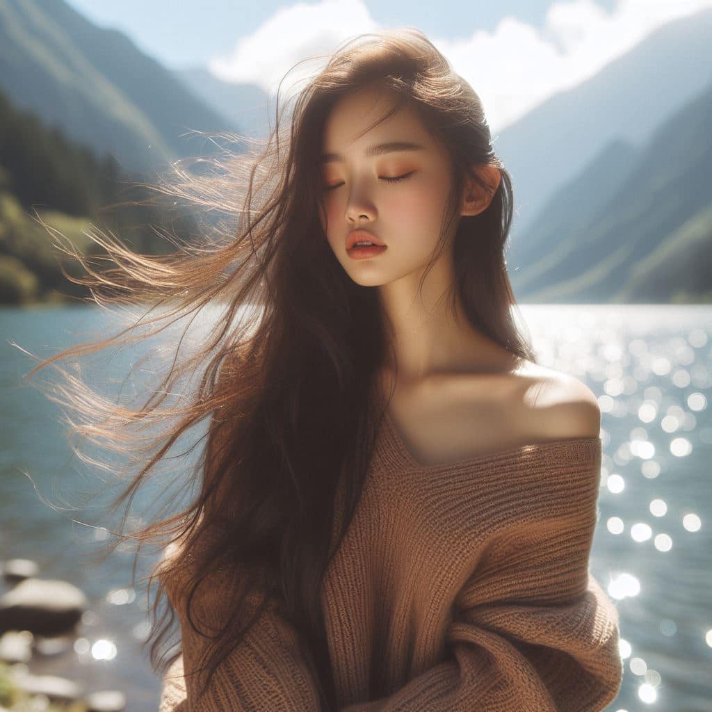 青春的妹子果然好（針織衫風格）