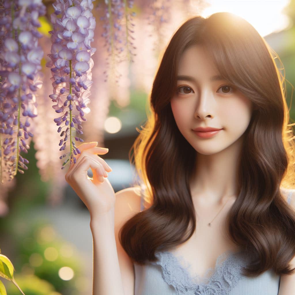 青春的妹子果然好（紫藤花風格）