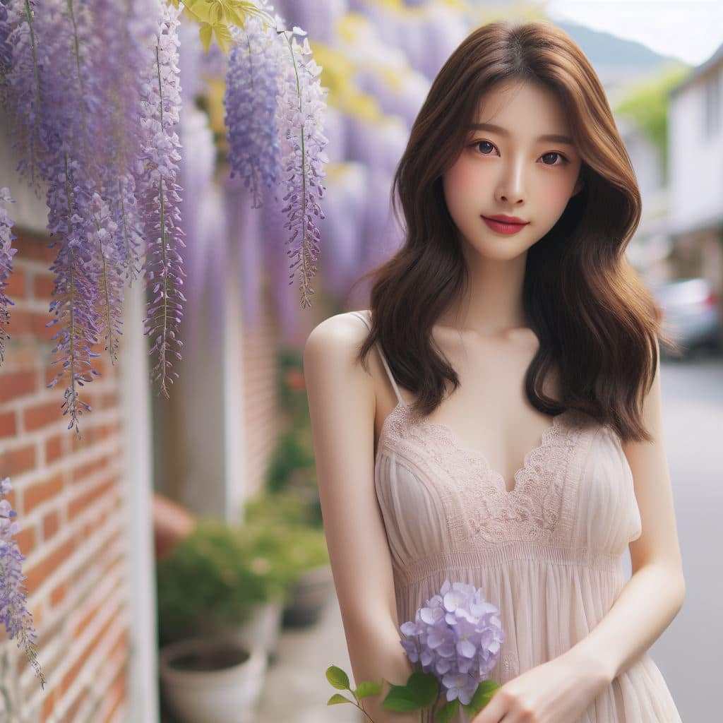 青春的妹子果然好（紫藤花風格）