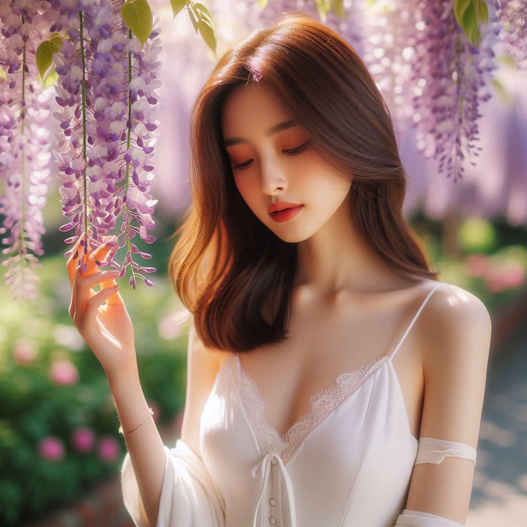 青春的妹子果然好（紫藤花風格）