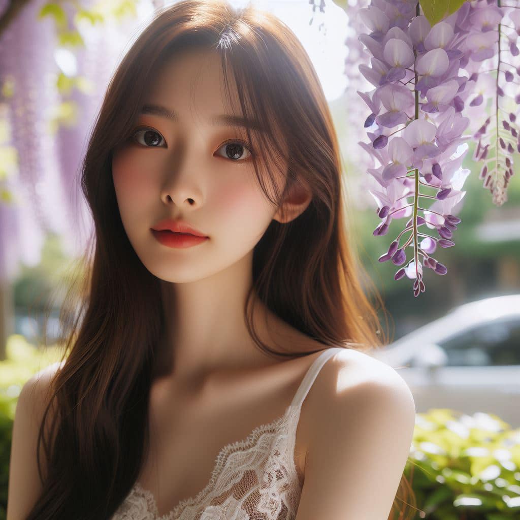 青春的妹子果然好（紫藤花風格）