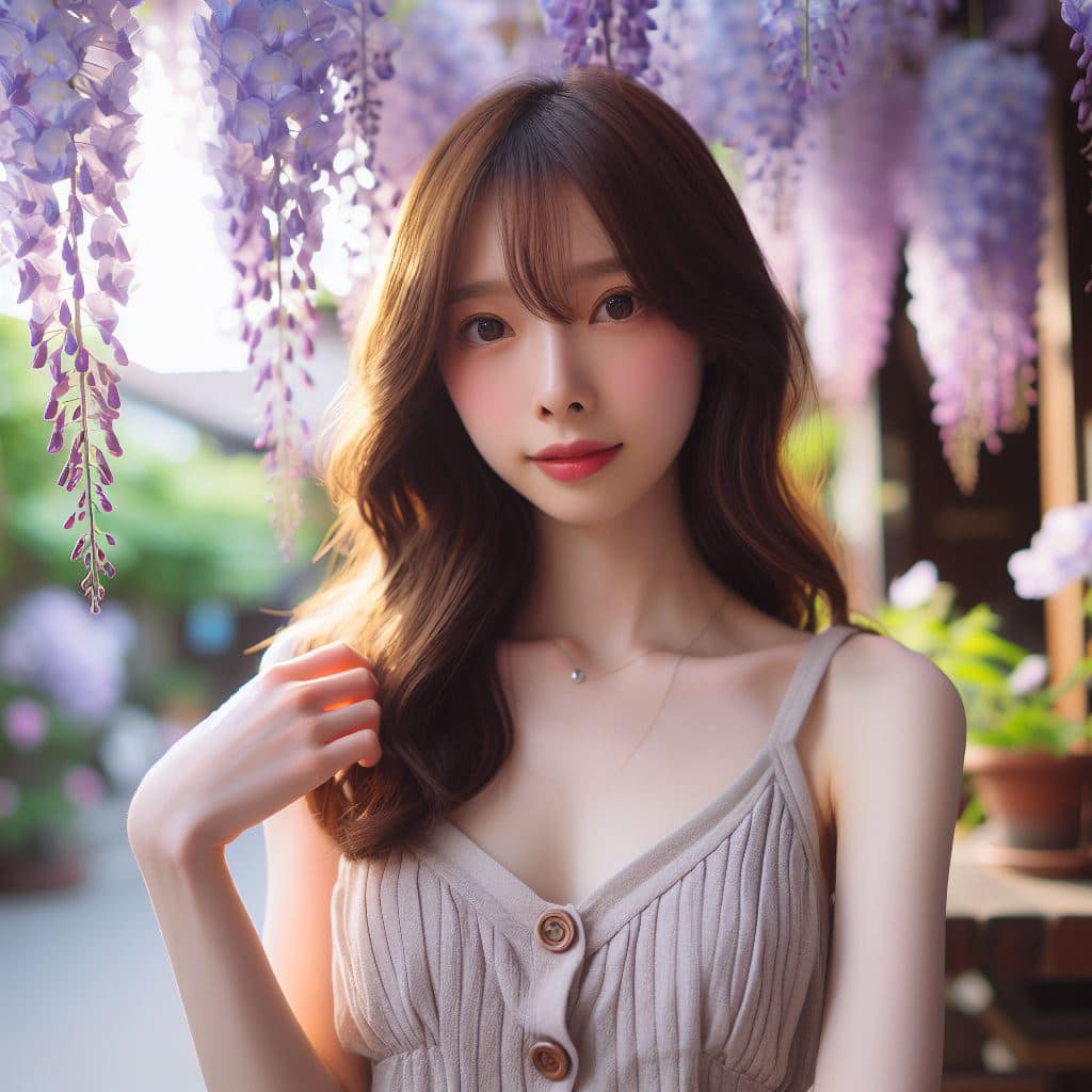 青春的妹子果然好（紫藤花風格）