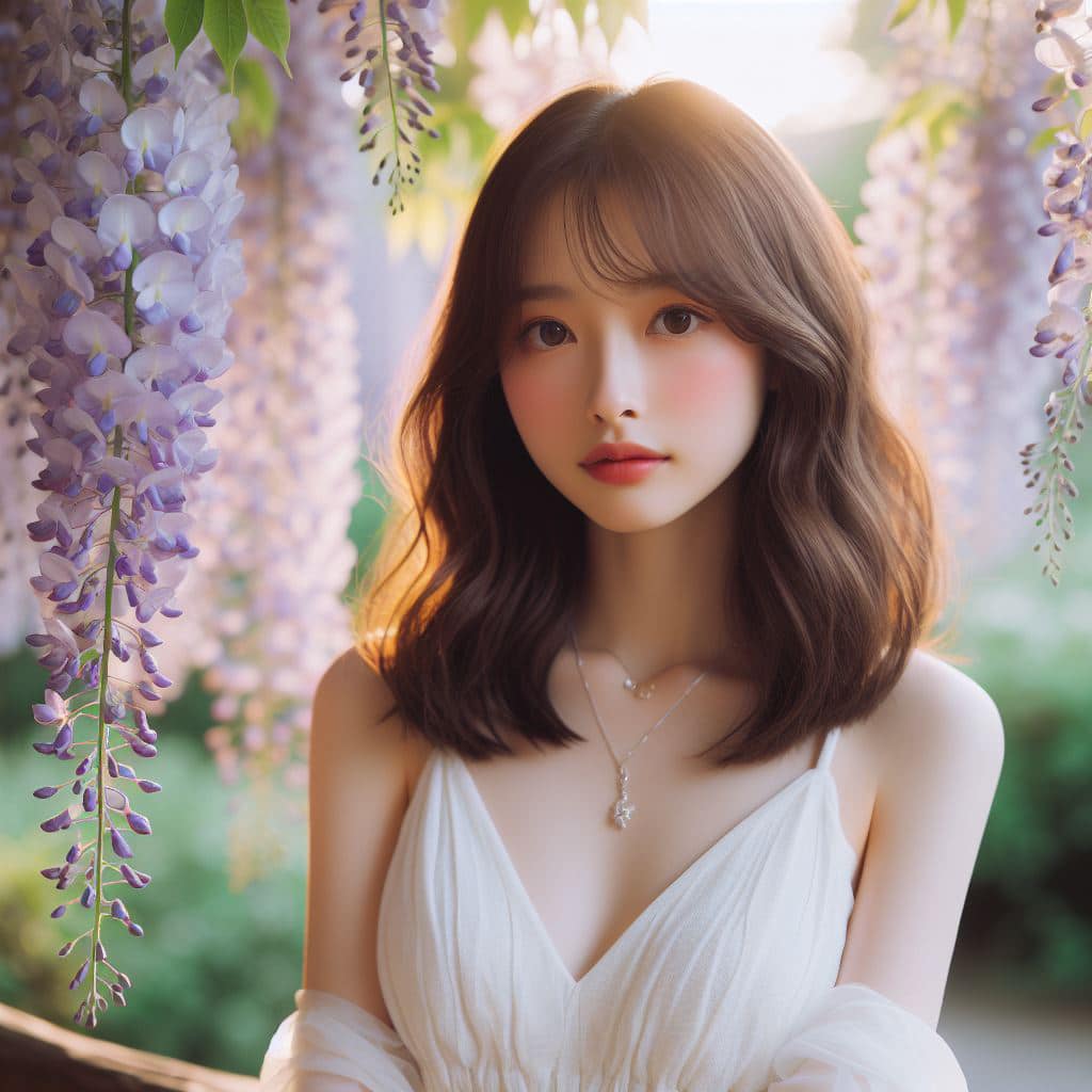 青春的妹子果然好（紫藤花風格）