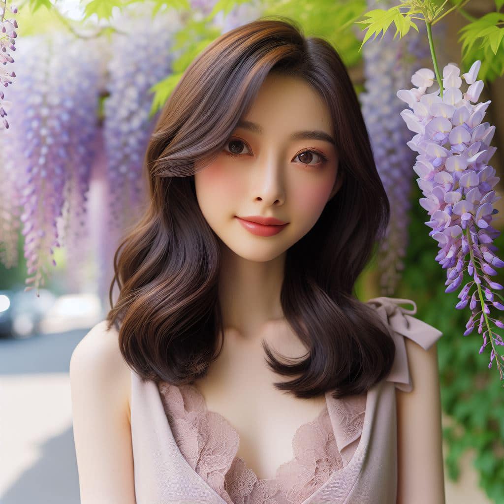 青春的妹子果然好（紫藤花風格）