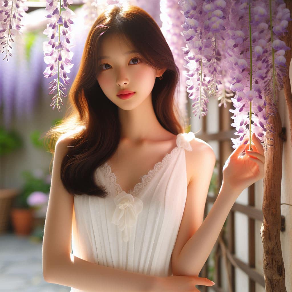 青春的妹子果然好（紫藤花風格）