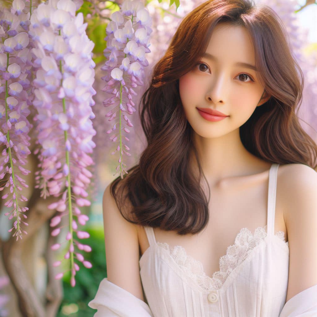 青春的妹子果然好（紫藤花風格）